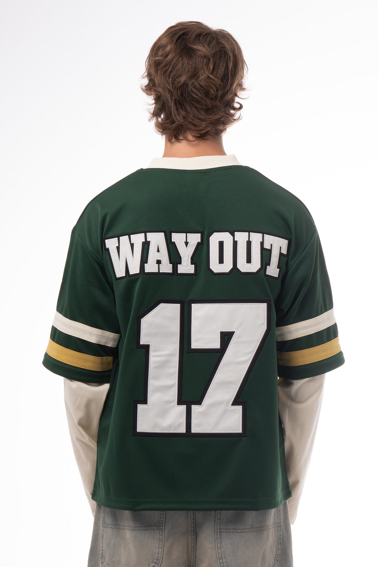 WO JERSEY DOUBLE SLEEVES GREEN